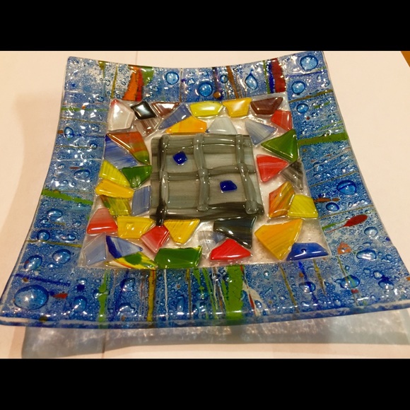 Piscitelli Fused Glass Plate (Small) - Picture 2 of 6